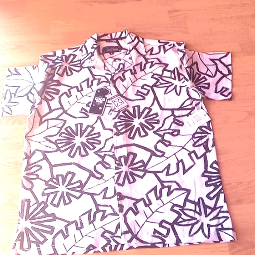 NWT men's shirt by Good Vibes.sz S, M MSRP ,$58